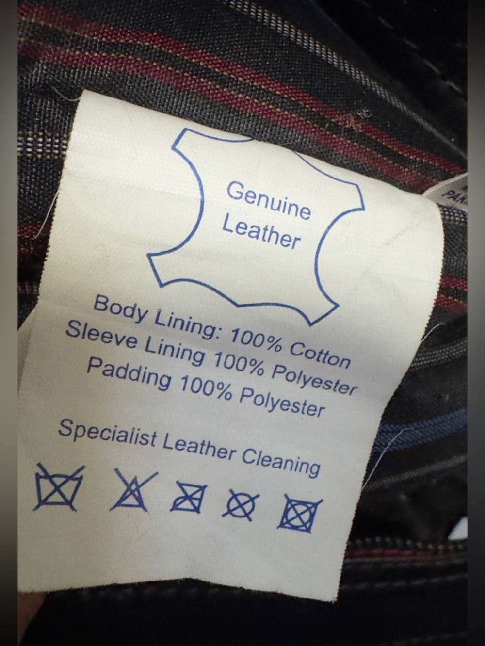 Renzo Costa from Peru. GENUINE LEATHER JACKET! - Picture 8 of 8
